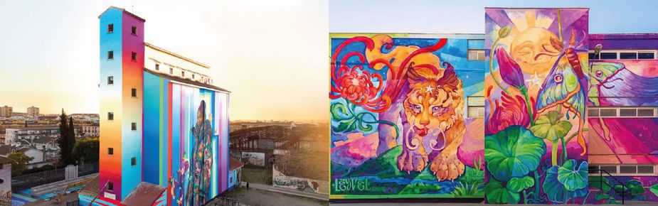 Dos murales de tkrom pinturas optan a mejor mural del mundo 